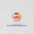 Balin Diamantado rosado 4mm