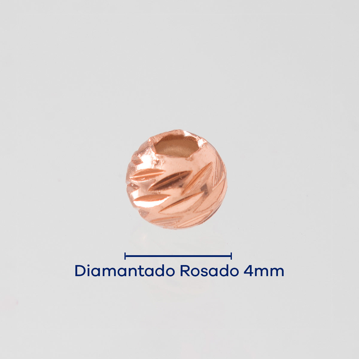 Balin Diamantado rosado 4mm