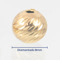 Balin Diamantado 8mm