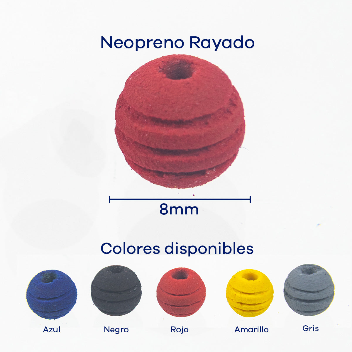 Neopreno Rayado 8mm